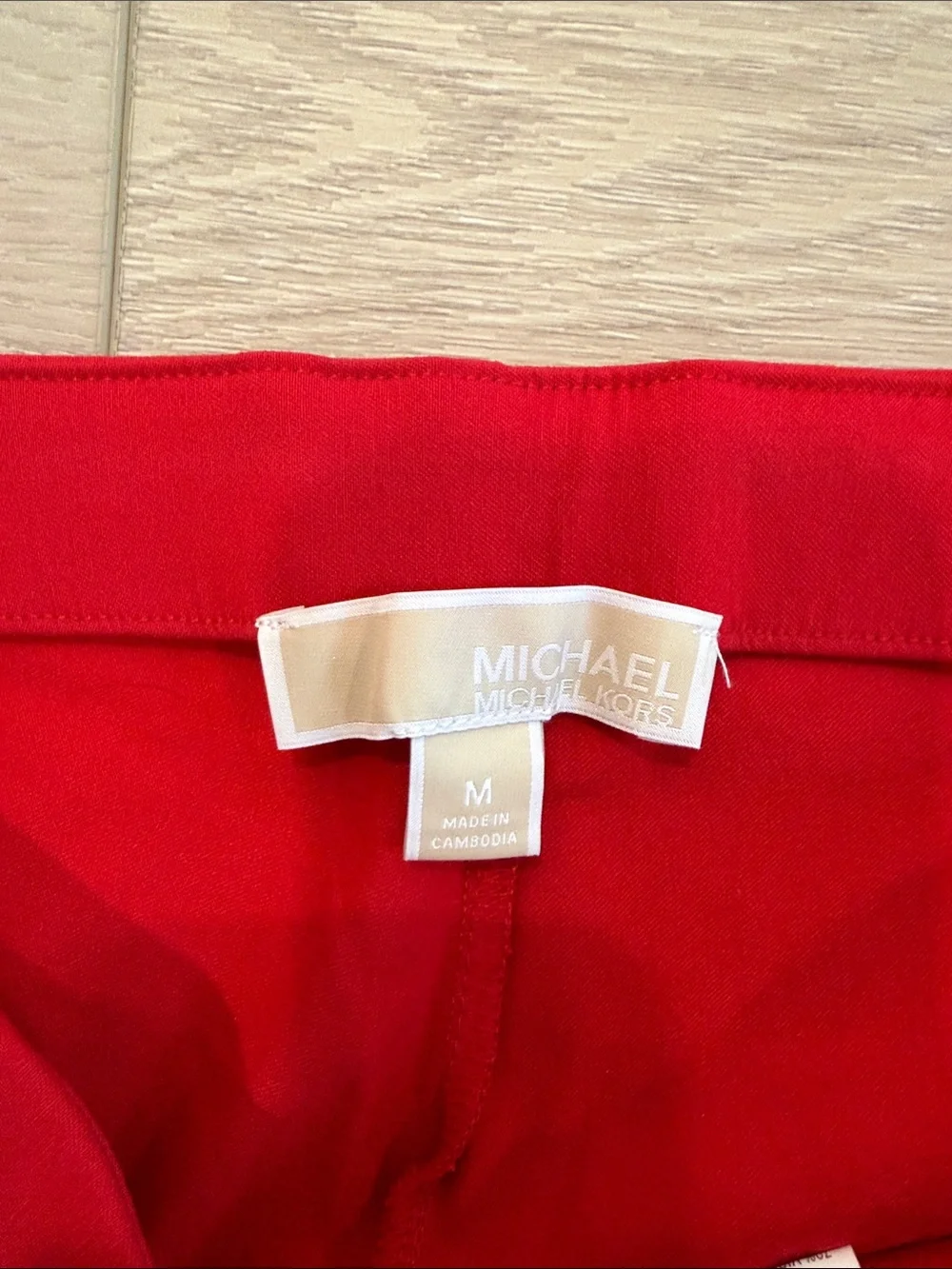 Michael Kors Red Stretch Ponte Pants